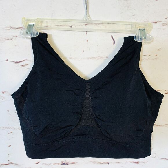 Truekind Daily Comfort Wireless Shaper Bra Black Size XL Seamless Lounge Bralett - Picture 1 of 5